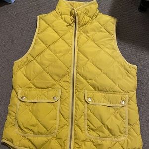 Gold J Crew vest